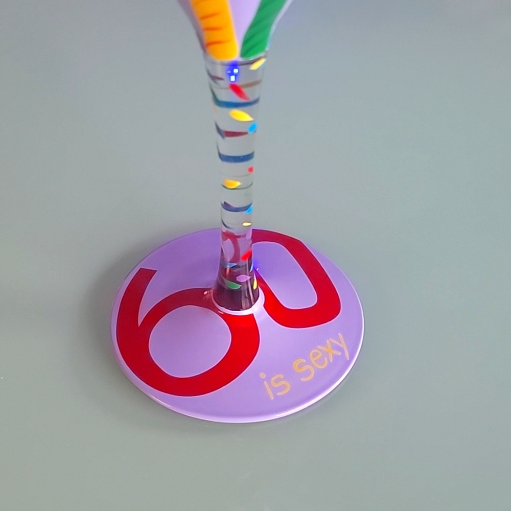 Lolita "60 is Sexy" Martini Glass